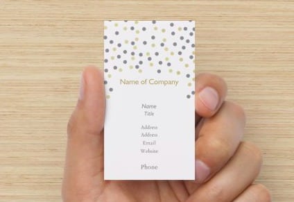 Vertical Dots Business Cards