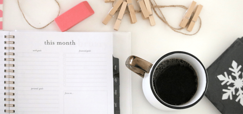 coffee and planner featured