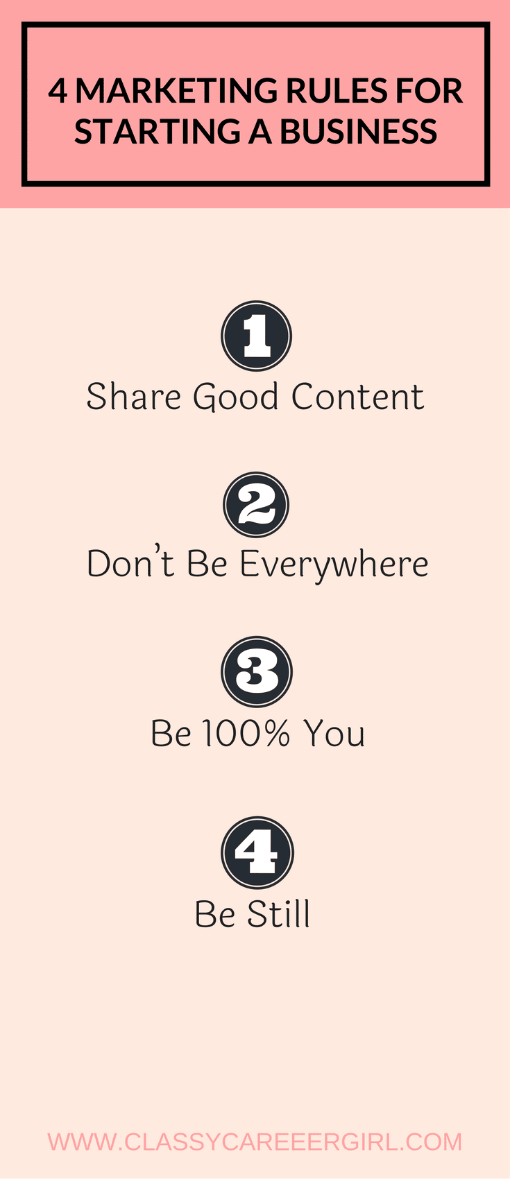 Starting a Business 4 Marketing Rules Classy Career Girl