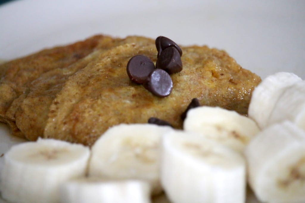 banana pumpkins with chocolate chips
