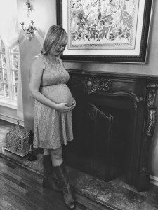 pregnancy photo - birth story for my daughter 