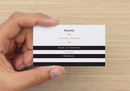 Black and White Business Cards