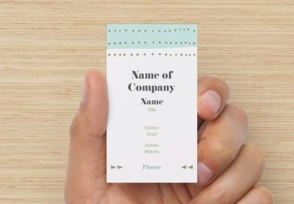Mint Dots Business Cards