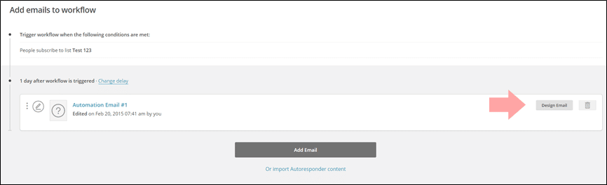 mailchimp test workflow 03