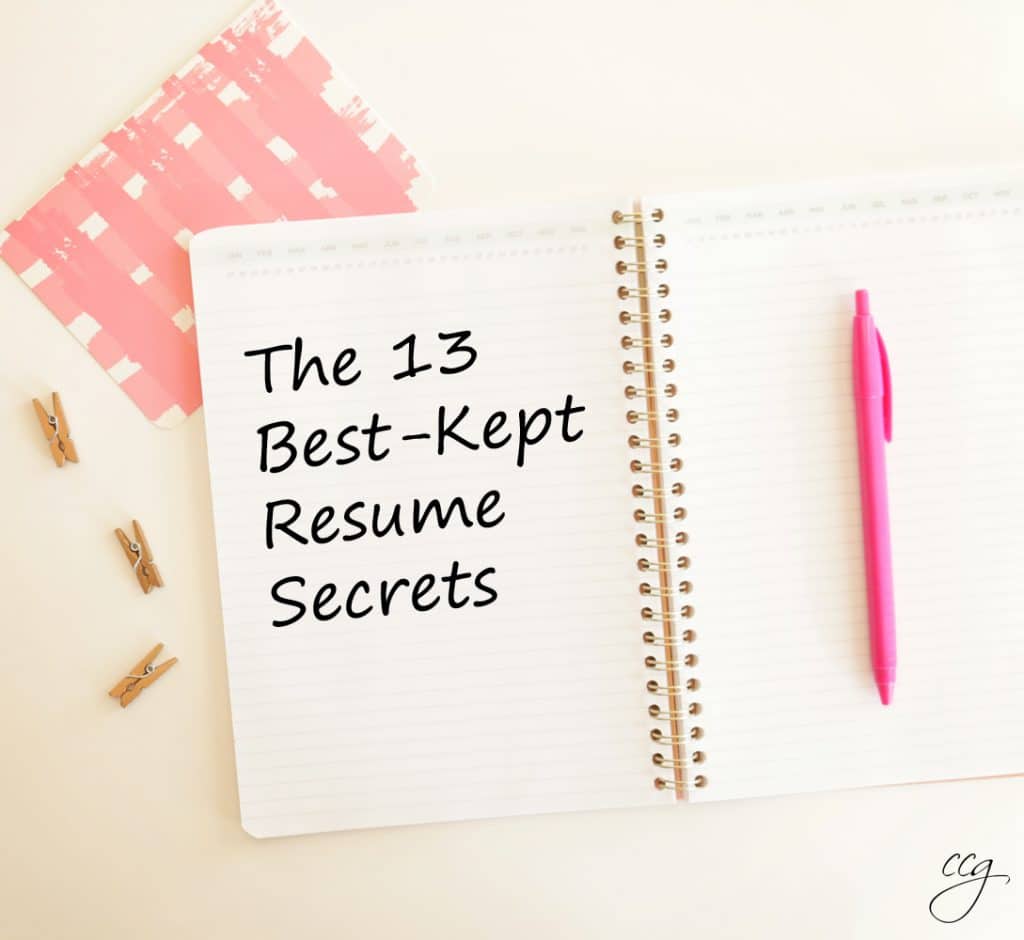 the 13 best kept resume secrects