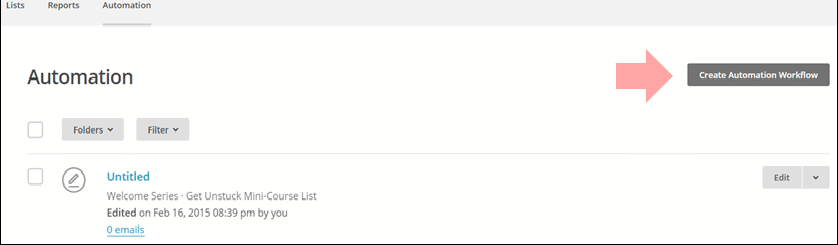 the mailchimp automation