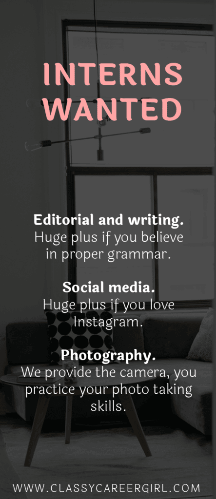 interns wanted