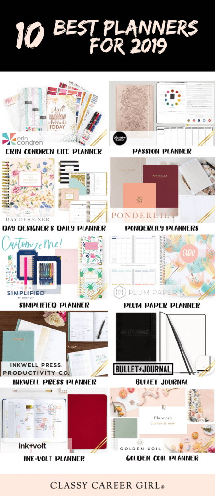 10 Best Planners For 2019 Classy Career Girl