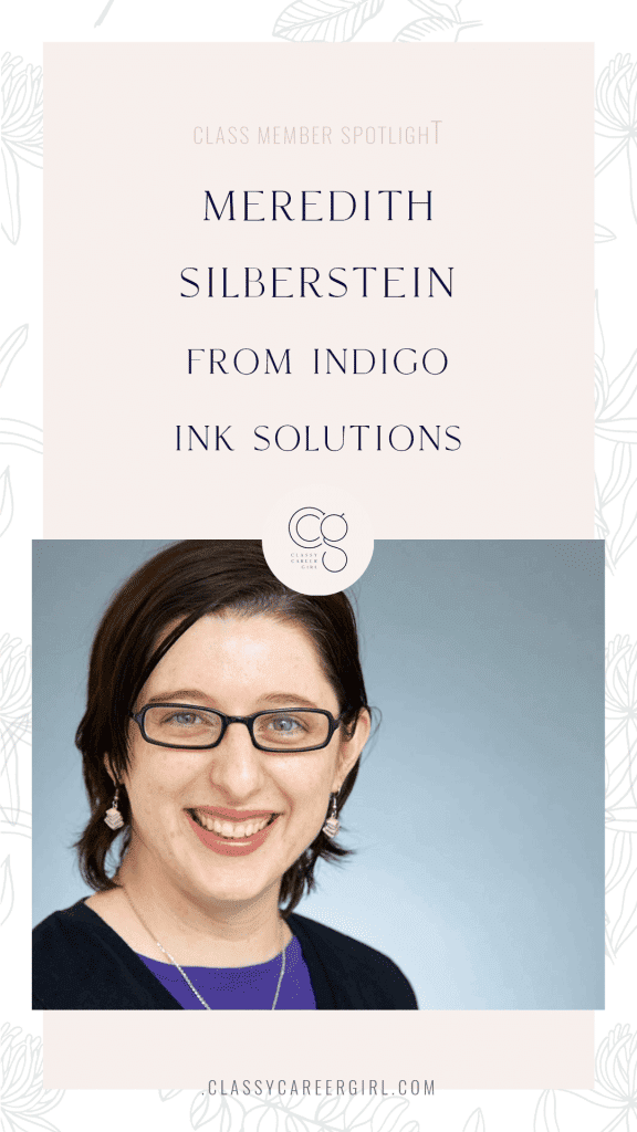 CLASS Member Spotlight_Meredith Silberstein Pin