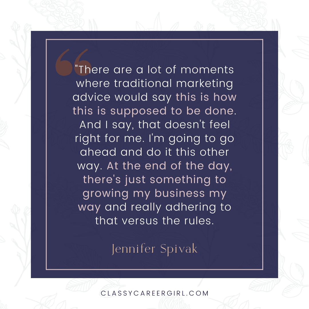 Jennifer Spivak Quote about Facbook Ads