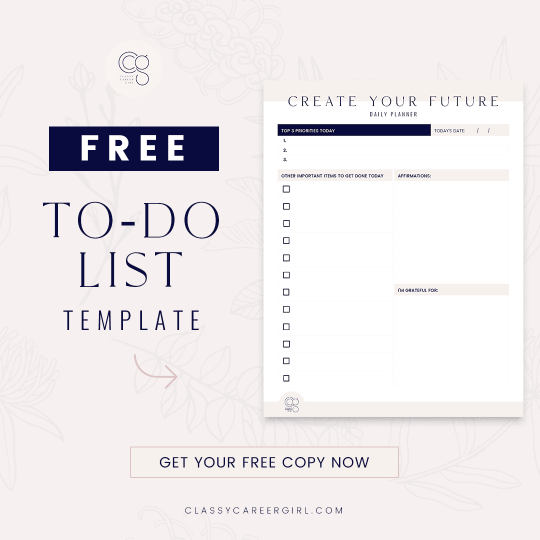 CCG Free to Do List Template - Daily Planner Template