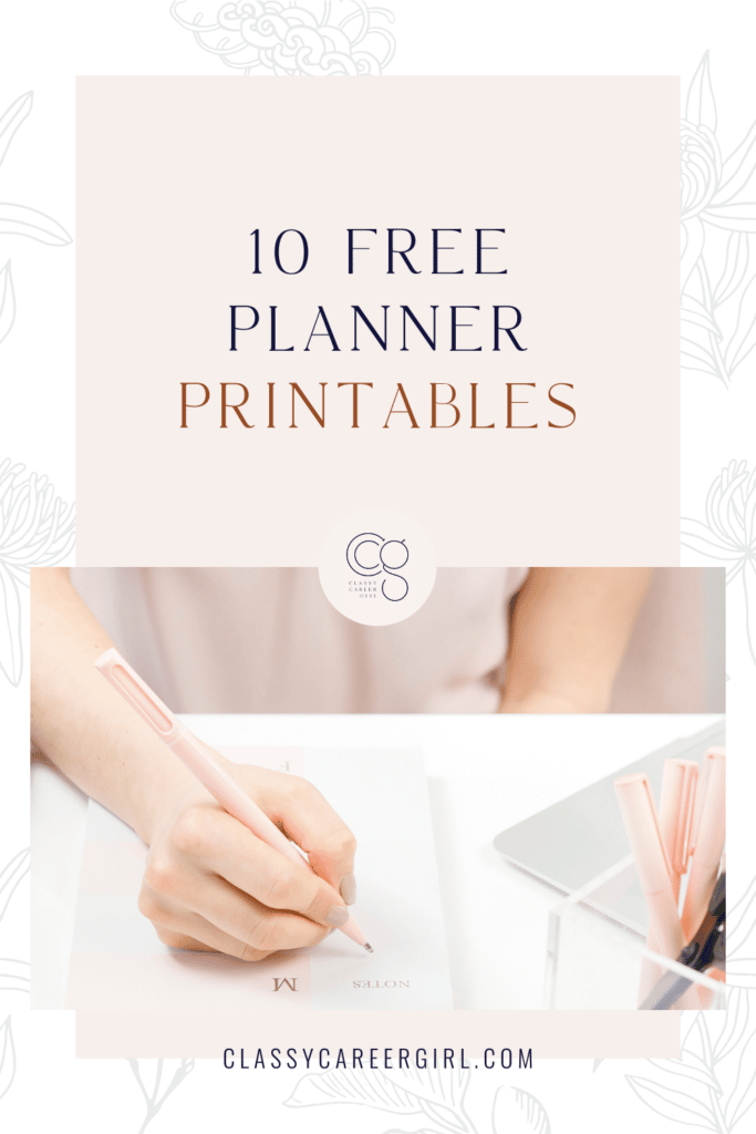 10 Free Planner Printables