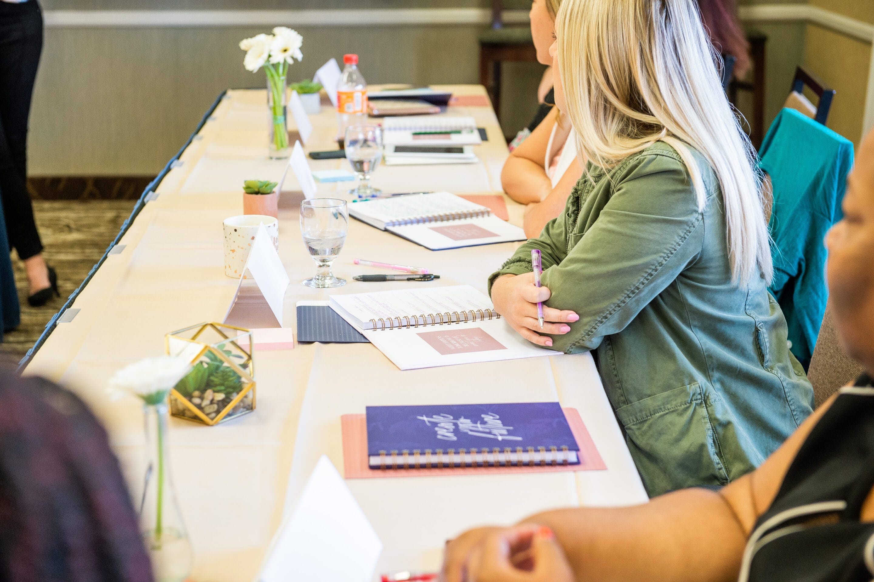 planners on tables